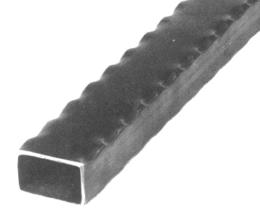 Hammered Edge Rectangular Tubing (Full Length)